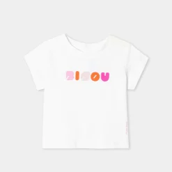 T-shirt manches courtes bébé fille - blanc jacadi