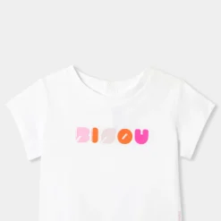 T-shirt manches courtes bébé fille - blanc jacadi