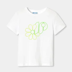 T-shirt manches courtes enfant fille - blanc jacadi