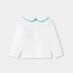 T-shirt manches longues bébé fille - blanc jacadi