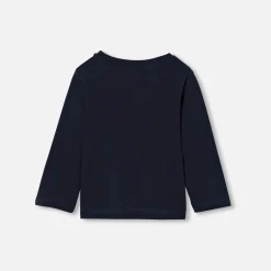 T-shirt manches longues bébé garçon - marine jacadi