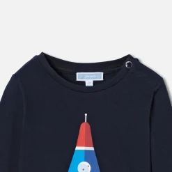 T-shirt manches longues bébé garçon - marine jacadi