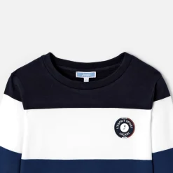 T-shirt manches longues enfant garçon - blanc/multicolore