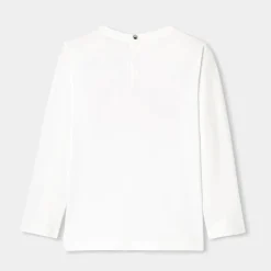 T-shirt manches longues enfant fille - blanc jacadi