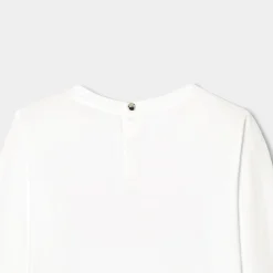 T-shirt manches longues enfant fille - blanc jacadi