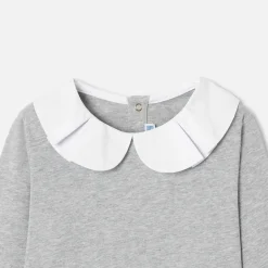 T-shirt manches longues enfant fille - gris chine clair jacadi