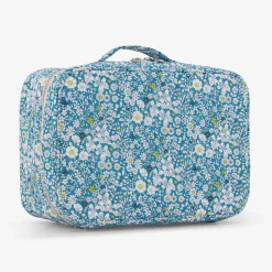 Valise en tissu Liberty - bleu/multicolore