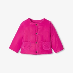 Veste bébé fille - framboise