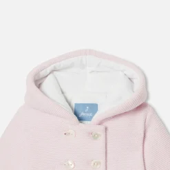 Veste bébé fille doublée - rose pale jacadi