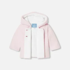 Veste bébé fille doublée - rose pale jacadi