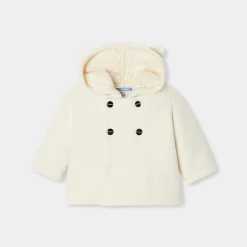 Veste en polaire bébé - blanc doux jacadi